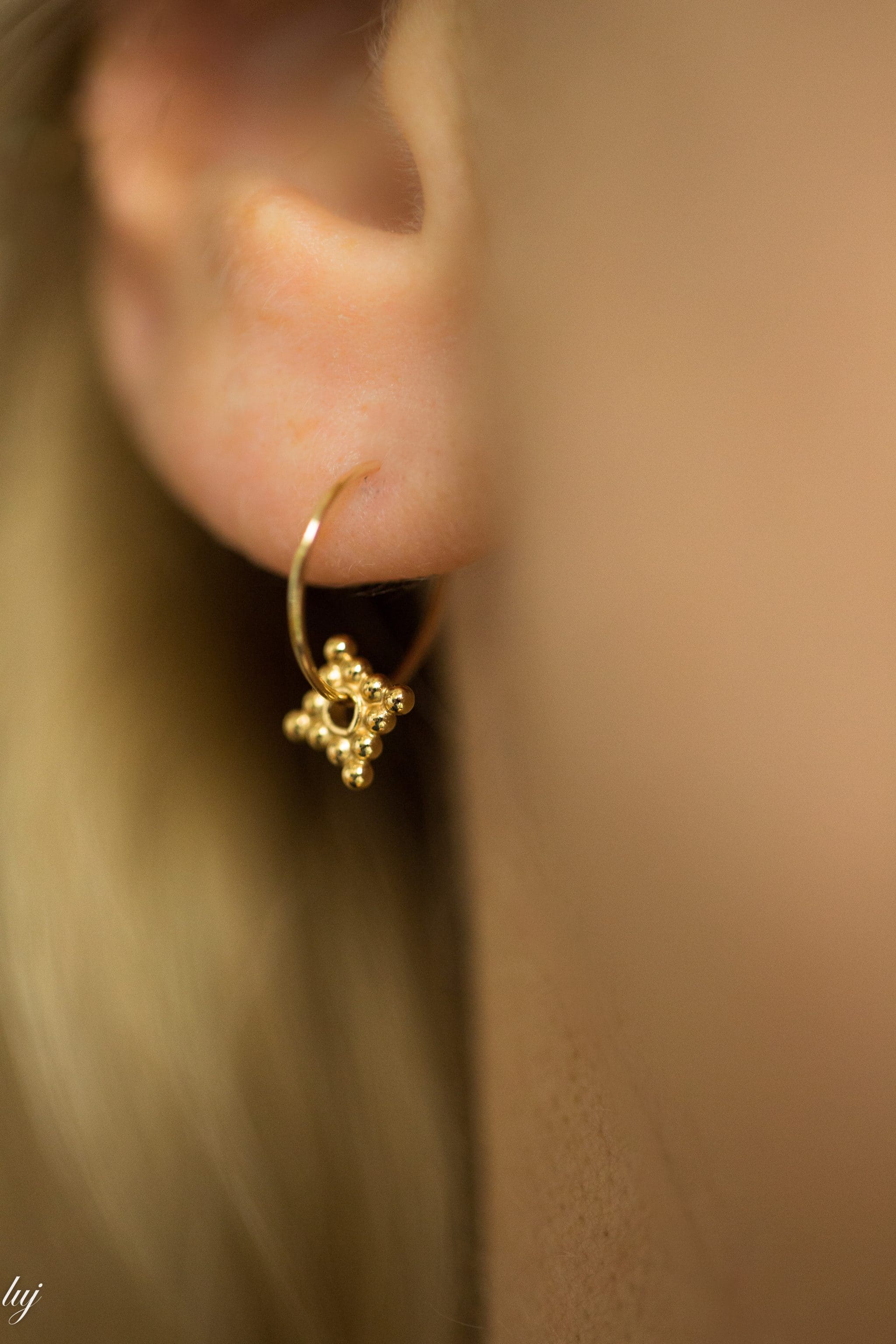 Charmantes tiny hoop earrings luj paris jewels