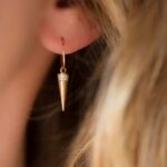Strass spike EMILIE hoop earrings luj paris jewels