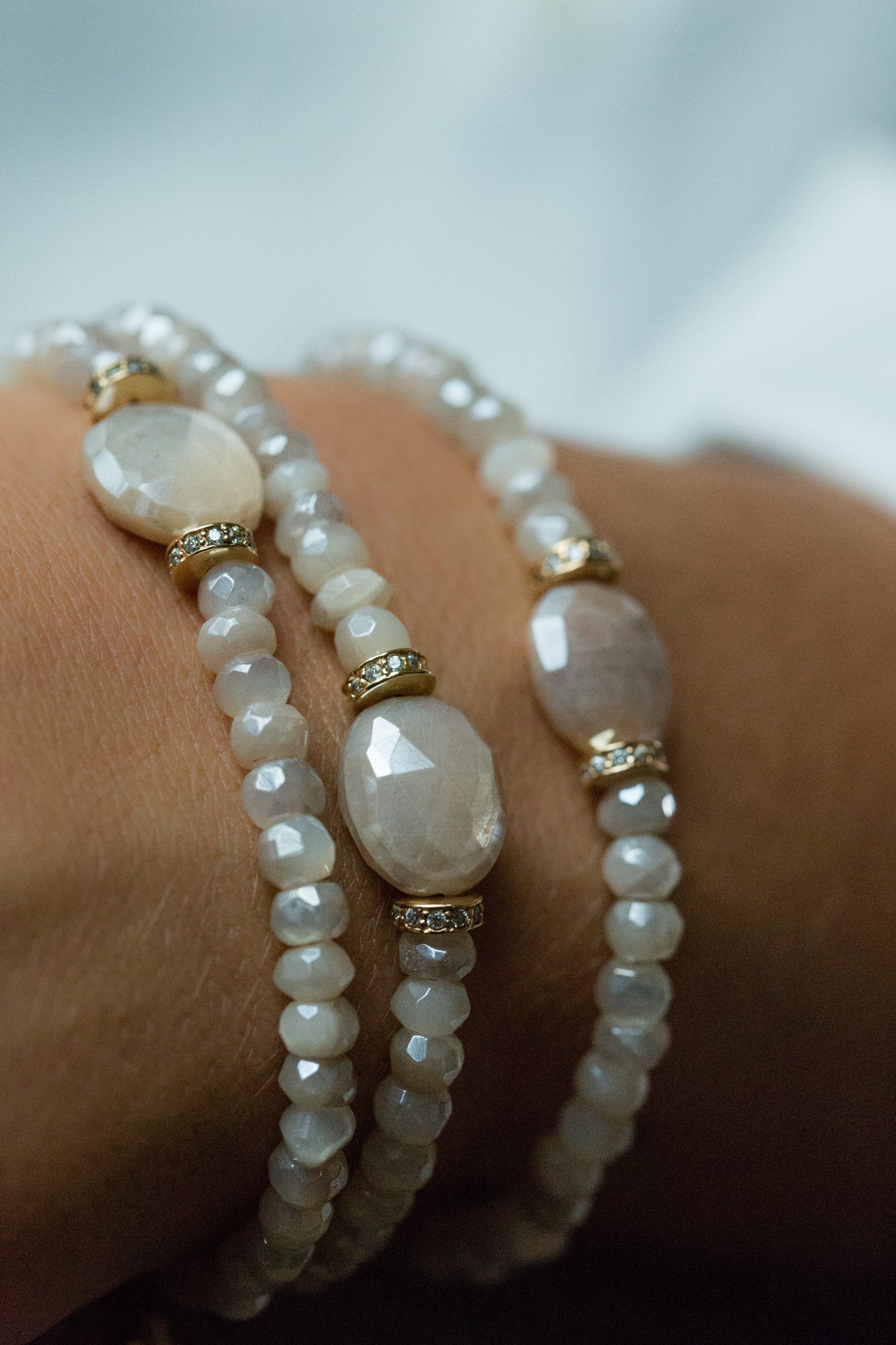 Moonstone LUNA bracelet luj paris jewels