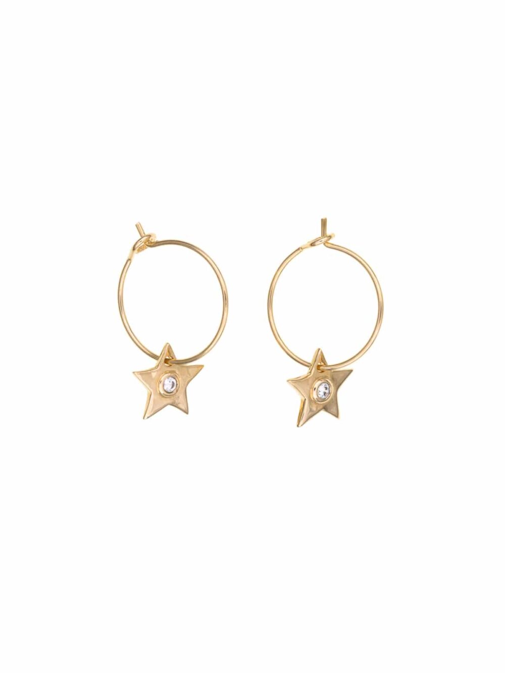 LOUISE star hoop earrings luj paris jewels