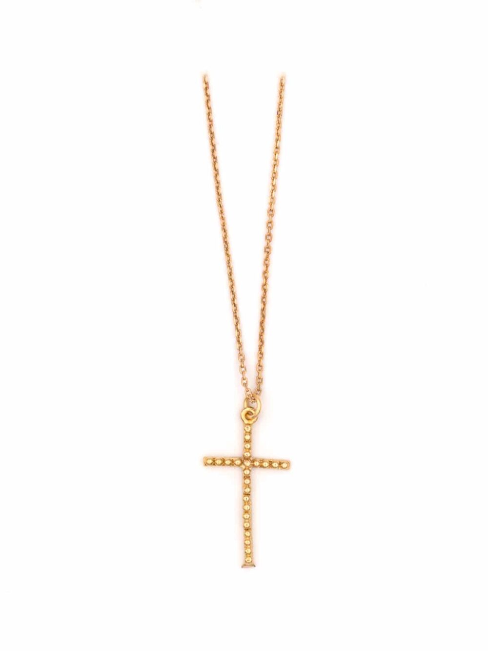 Thin cross long necklace luj paris jewels