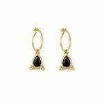 tiny-hoop-earrings-with-a-black-onyx-pendant