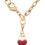 ROSE heart necklace luj paris jewels