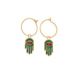 estelle-green-hand-charm-hoop-earrings-luj-paris-jewels