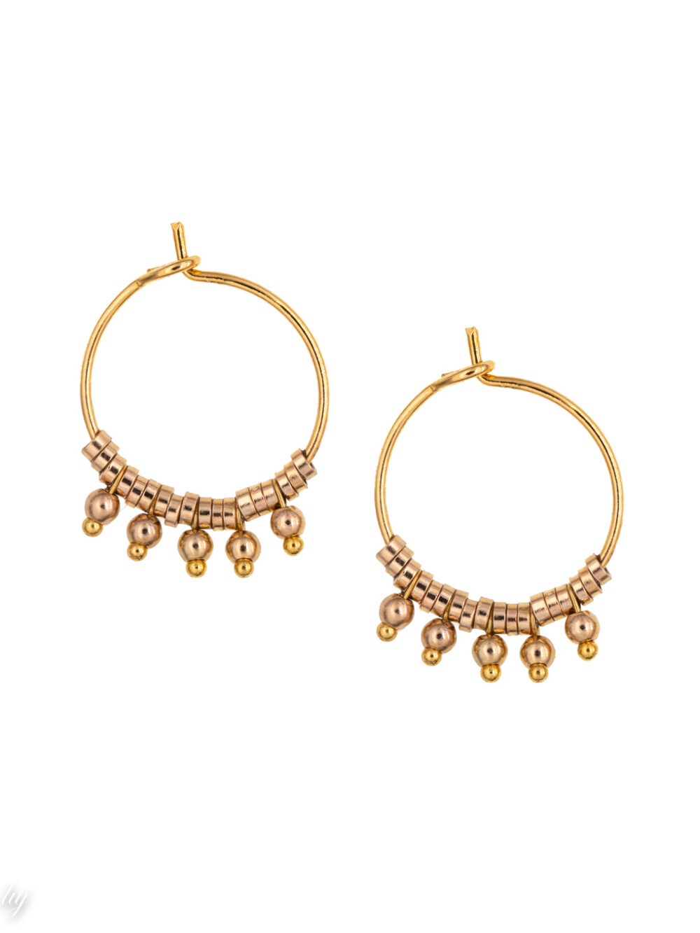 Jaipur hoops earrings luj paris bijou