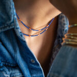 camille blue and red coral necklace luj paris bijou