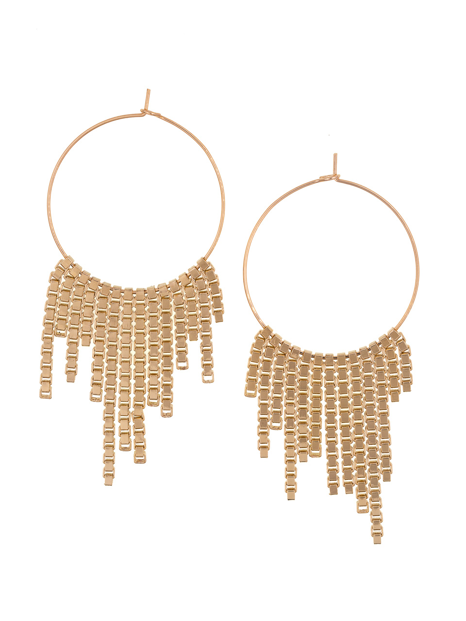 Marylin chain hoops earrings luj paris jewels