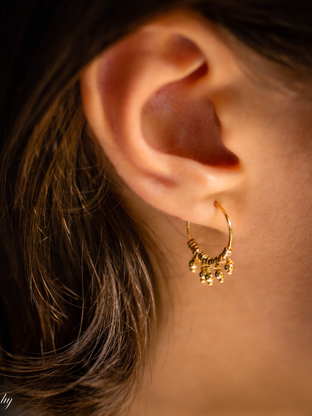 Jaipur hoops earrings luj paris bijou