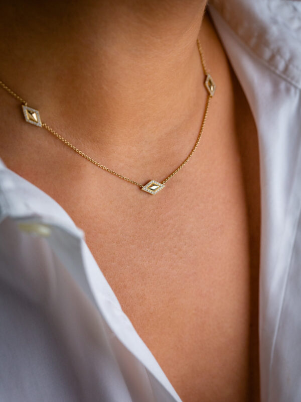 Cameron Diamond necklace luj paris jewelry