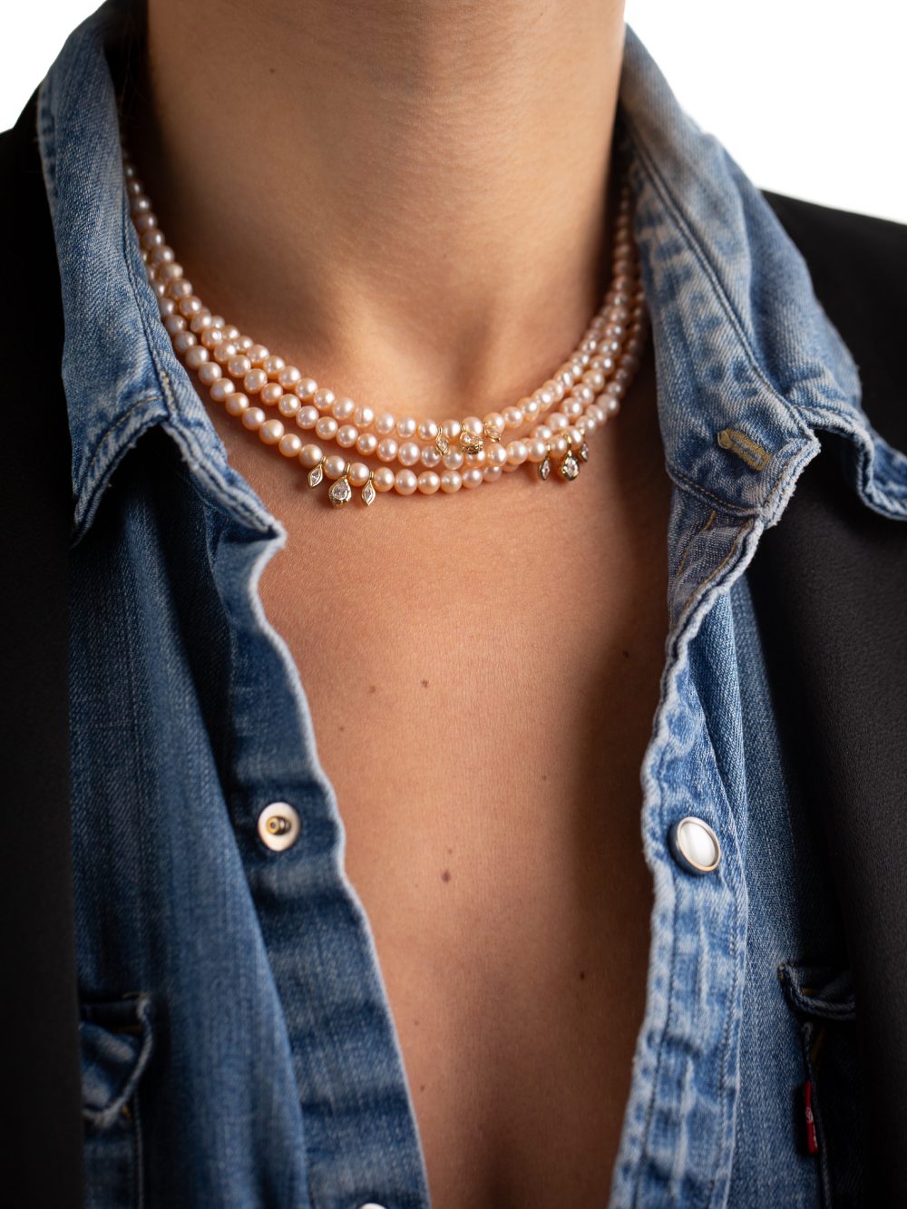 collier ras de cou perles marquises luj paris bijoux