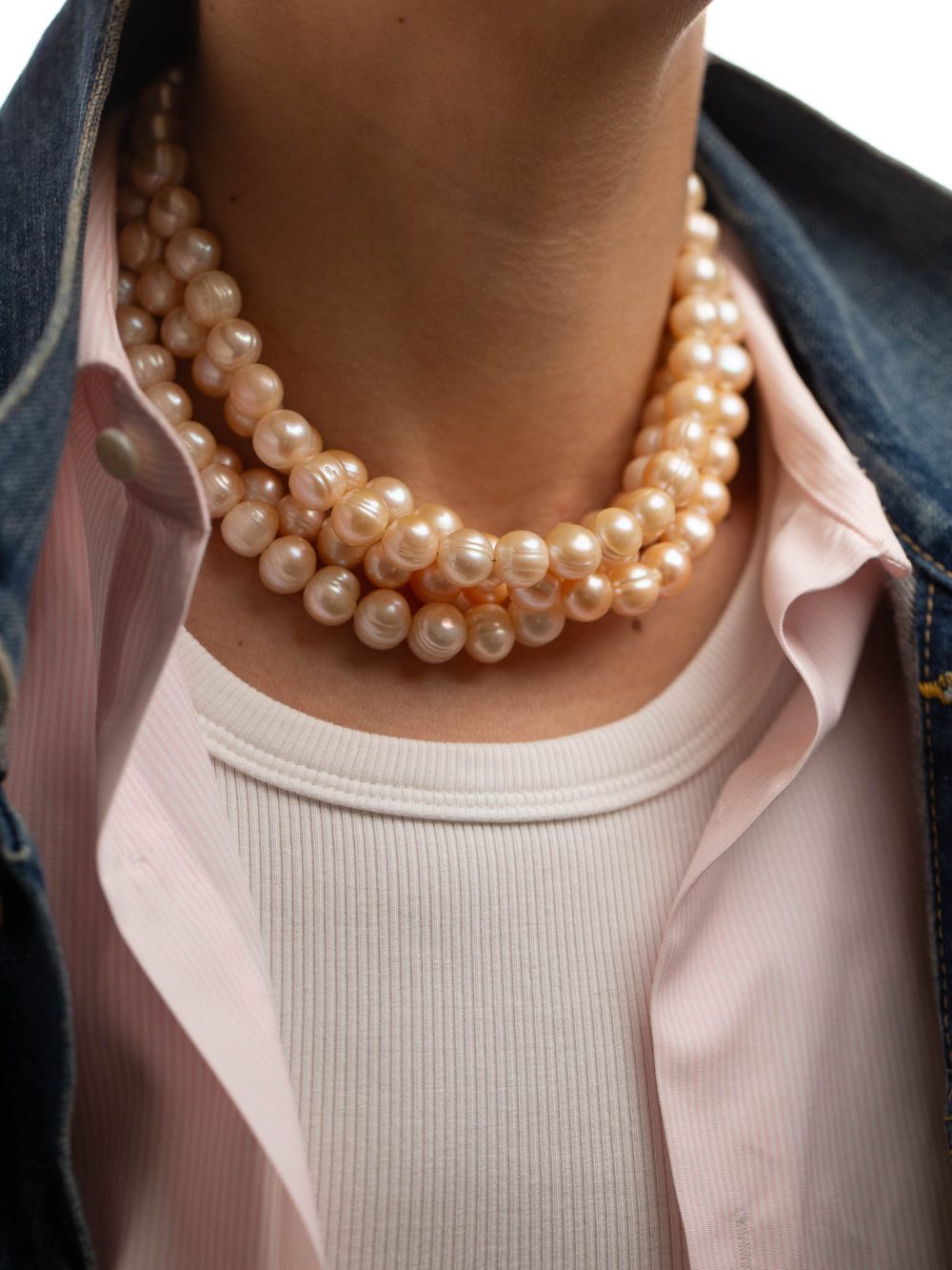 collier ras de cou perles jacqueline luj paris bijoux